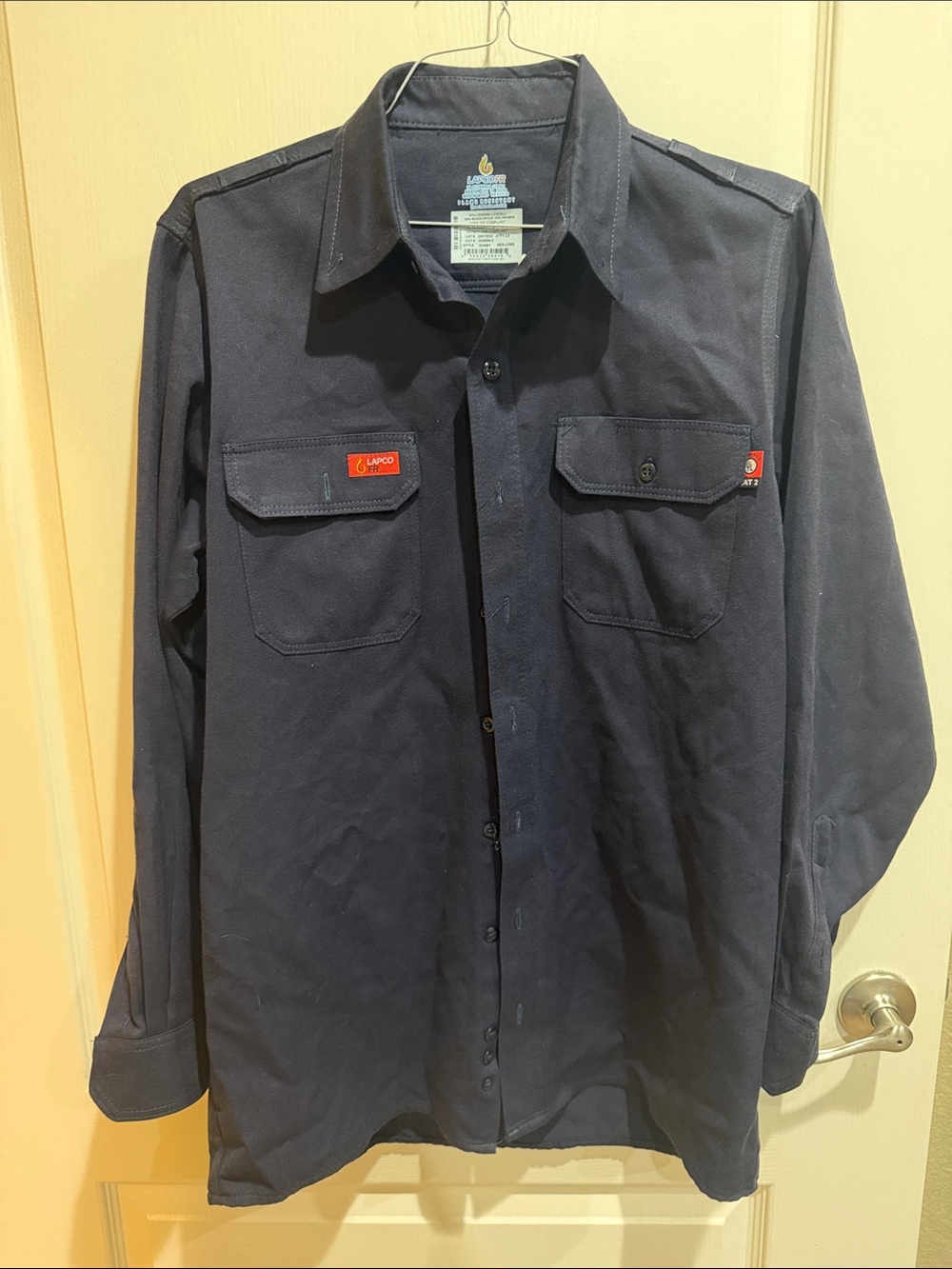 Workwear LAPCO FR Long Sleeve Shirt - Navy